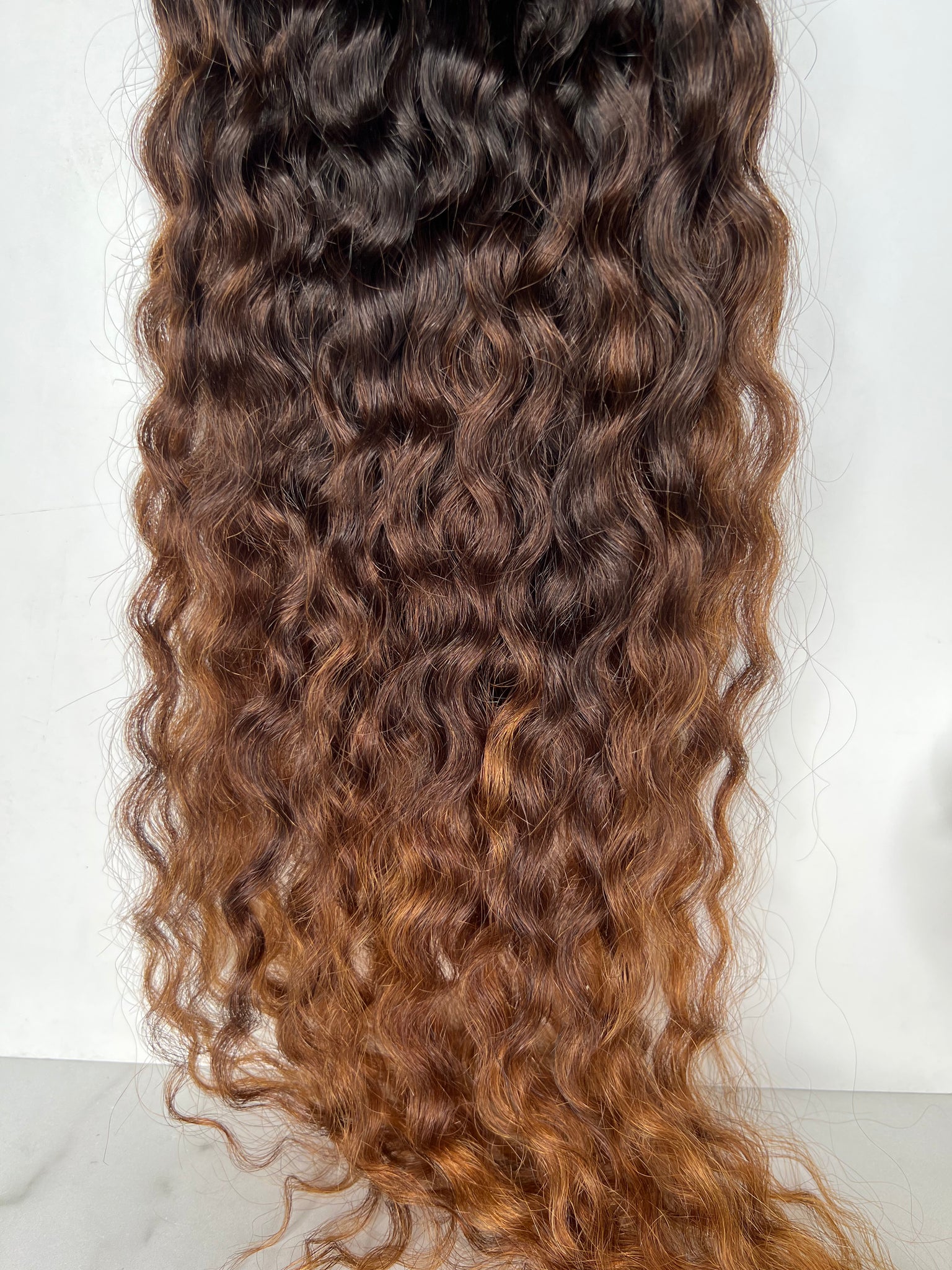 Ombre’: Indian Curly Ponytail Custom Colored