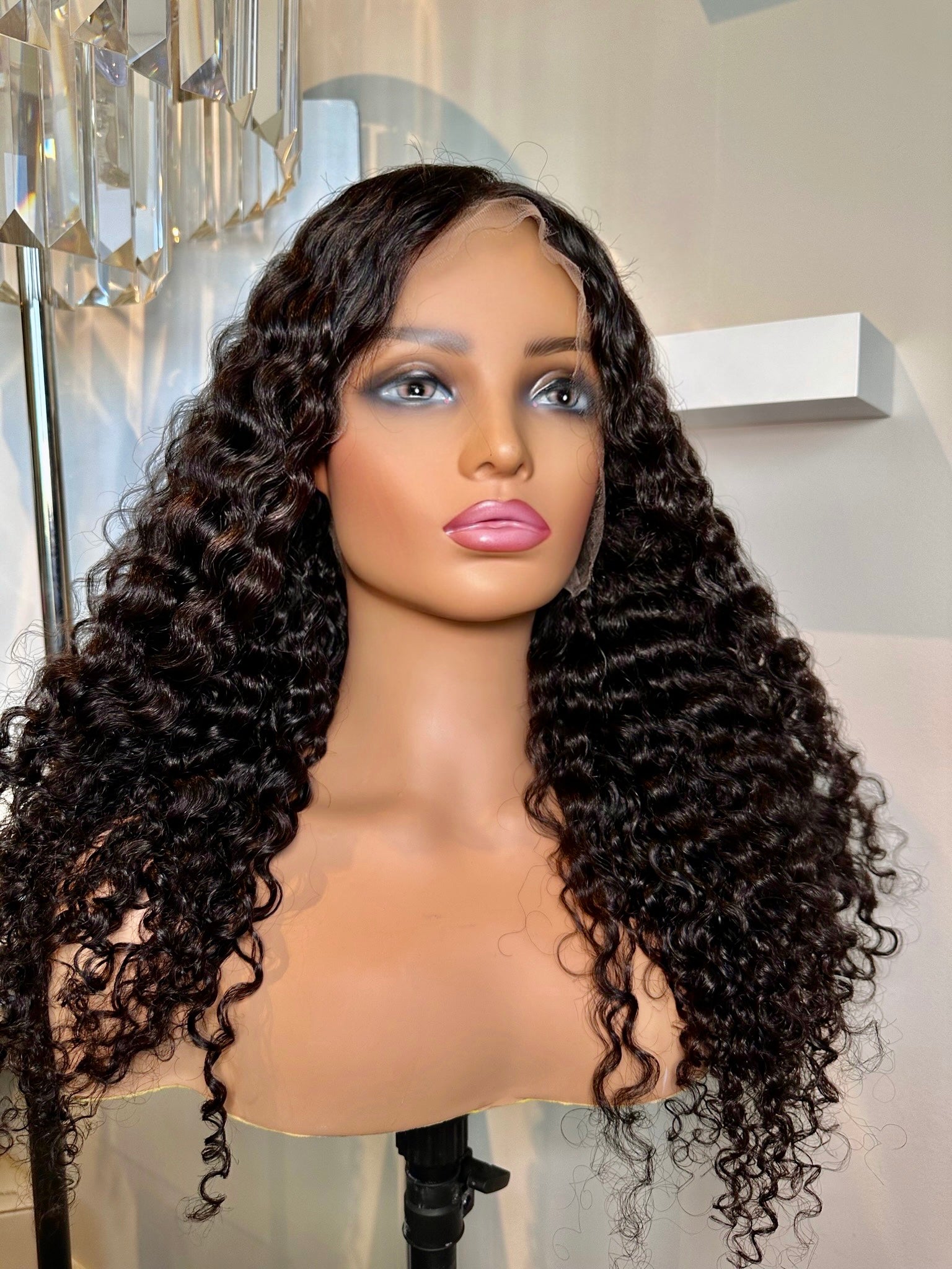 HD INDIAN CURLY FRONTAL WIG 13x6